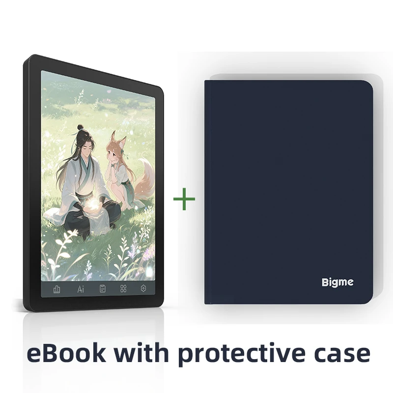 Bigme B6 Electronic book, 6” color e-ink ebook reader 36-level front light Android 14 OS w/ Google Play, Eye-Protecting ereader